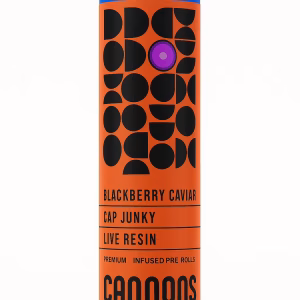 Cannons – Blackberry Caviar x Cap Junky Live Resin 2 Pack Pre-Roll (Indica)
