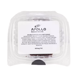 Apollo Baked Goods - Double Chocolate Chip Cookies 600mg