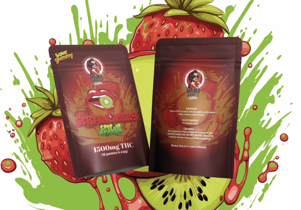 Mama Anne's Edibles - Strawberry Kiwi 1500mg