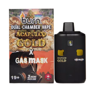 Burn Dual Chamber Pen 6g - Acapulco Gold (S) + Gas Mask (I)