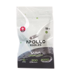 Apollo Edibles - Green Apple Shooting Stars 2000mg (Sativa)