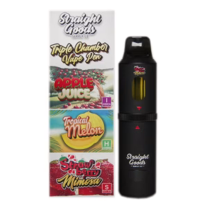 Straight Goods Triple Chamber Pen (9g) - Apple Juice + Tropical Melon + Strawberry Mimosa