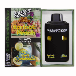 Straight Goods Dual Chamber Pen (6g) - Apricot Peach + Blue Lemonade