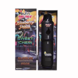 Burn Triple Threat Pen (9g) - Blueberry Peach + Sweet Chem + Alaskan Thunder Fuck