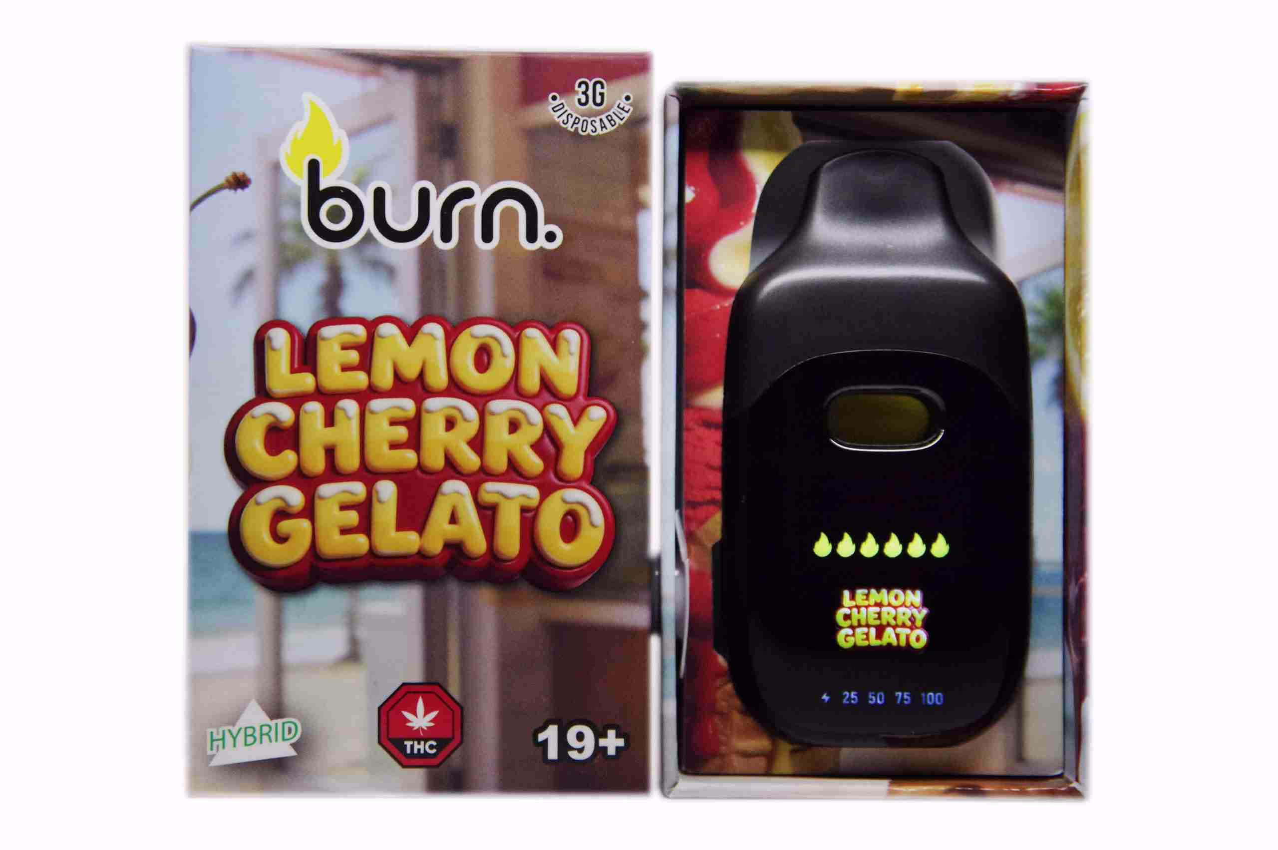 Burn Disposable Pen 3g - Lemon Cherry Gelato