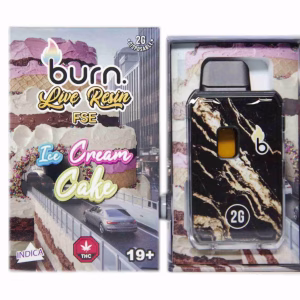 Burn Live Resin FSE Disposable Pen 2g - Ice Cream Cake