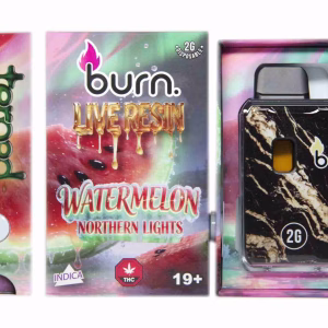Burn Terped FSE Live Resin Disposable Pen 2g - Watermelon Northern Lights