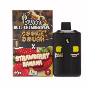 Burn Dual Chamber Pen 6g - Cookie Dough (H) + Strawberry Banana (H)