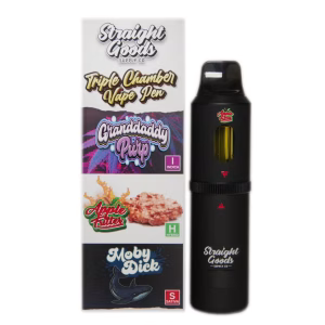 Straight Goods Triple Chamber Pen (9g) - Grand Daddy Purp + Apple Fritter + Moby Dick