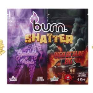 Burn Shatter 2 Grams - Grandaddy Purple + High Octane OG
