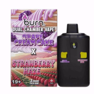 Burn Dual Chamber Pen 6g - Grape Cream Cake (I) + Strawberry Haze (S)