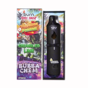 Burn Triple Threat Pen (9g) - Hawaiian Punch + Crumbled Lime + Bubba Chem
