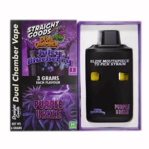 Straight Goods Dual Chamber Pen (6g) - Juicy Blueberry + Purple Urkle