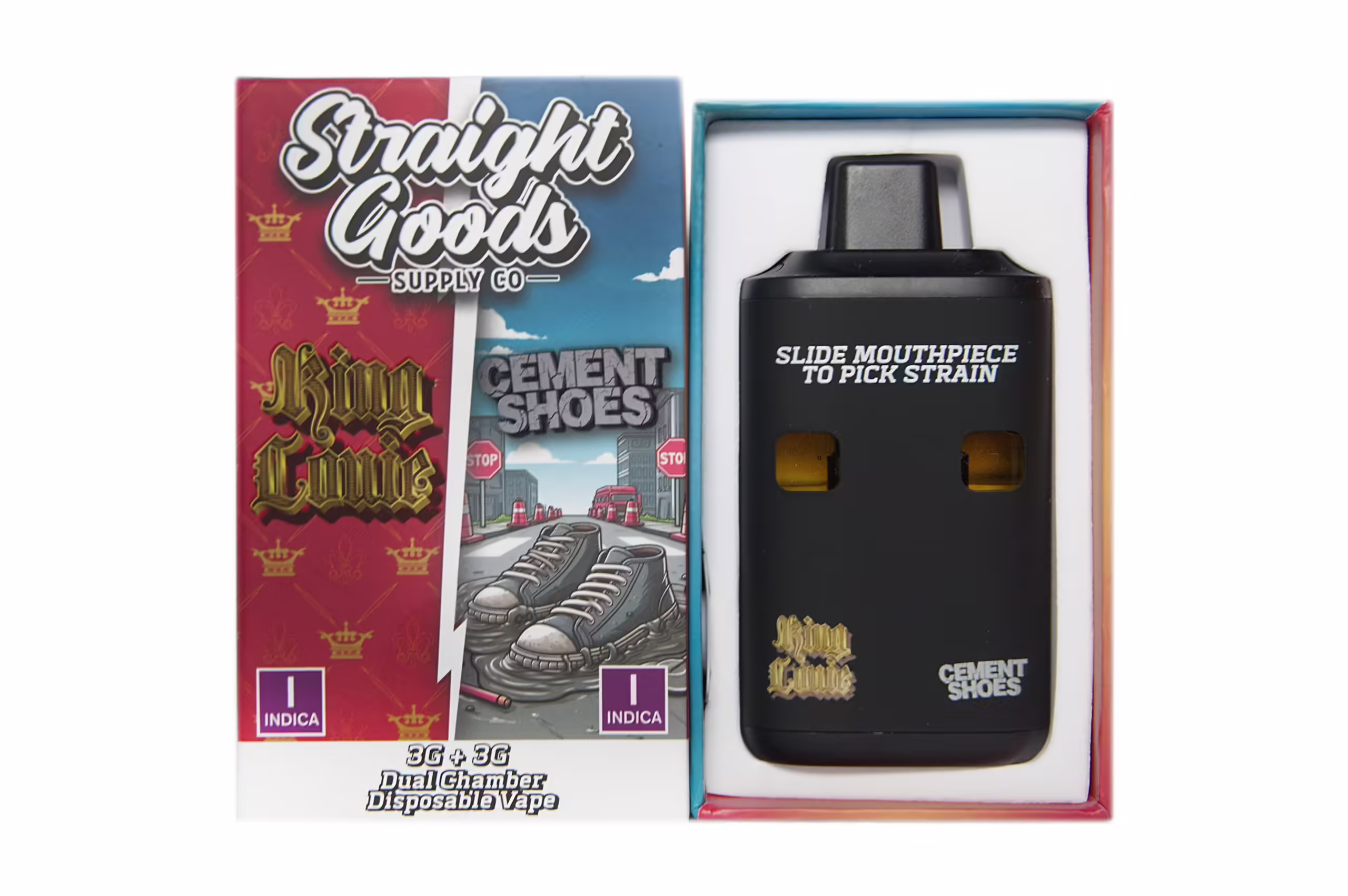 Straight Goods Dual Chamber Pen (6g) - King Louis + Cement Shoes