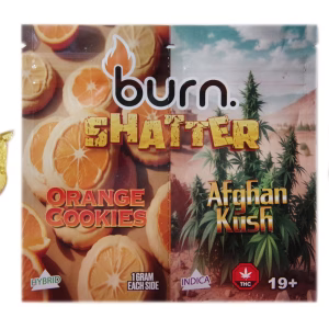 Burn Shatter 2 Grams - Orange Cookies + Afghan Kush