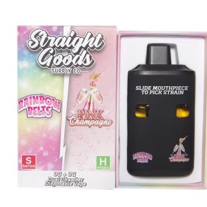 Straight Goods Dual Chamber Pen (6g) - Rainbow Belts + Pink Champagne