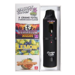 Straight Goods Triple Chamber Pen (9g) - Violator Kush + Lemon Berry + Tangielope