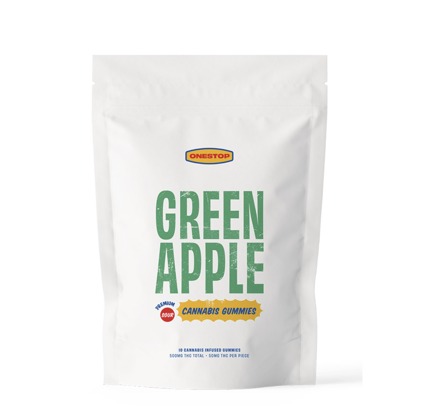 OneStop - Sour Green Apple Gummies 500mg