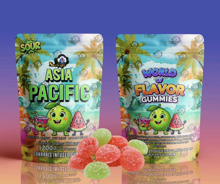 Sky High Edibles - World of Flavor Asia Pacific Gummies 1200mg