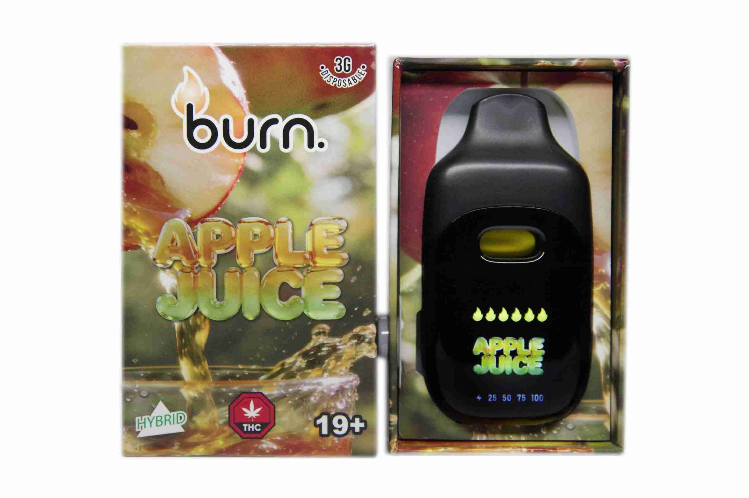 Burn Disposable Pen 3g - Apple Juice