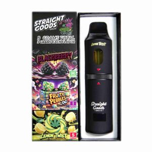 Straight Goods Triple Chamber Pen (9g) - Blackberry + Fruity Pebbles OG + Lemon Twist
