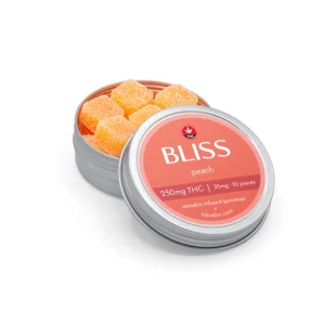 Bliss Edibles – Peach 250mg