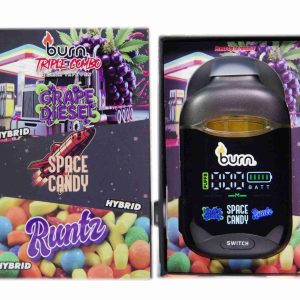 Burn Triple Combo (3 x 1 Gram) - Grape Diesel + Space Candy + Runtz
