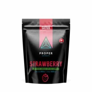Proper Extracts Live Resin Gummies - Strawberry 1080mg