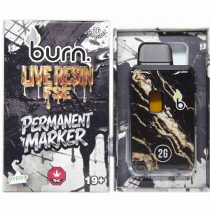Burn Live Resin FSE Disposable Pen 2g - Permanent Marker
