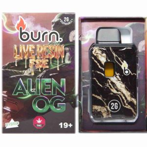 Burn Live Resin FSE Disposable Pen 2g - Alien OG