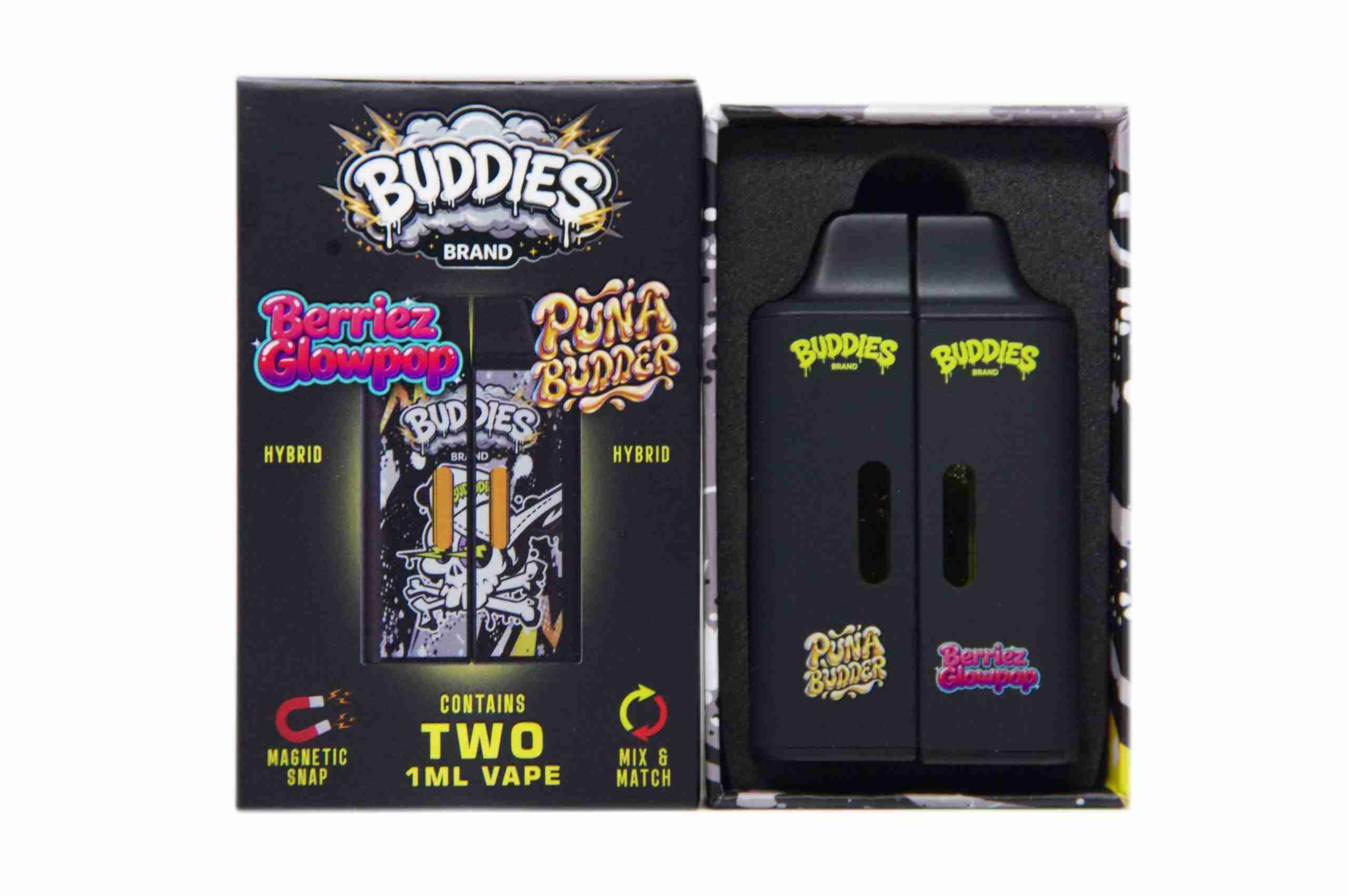 Buddies Brand (2 x 1 Gram) - Berriez GlowPop + Puna Budder