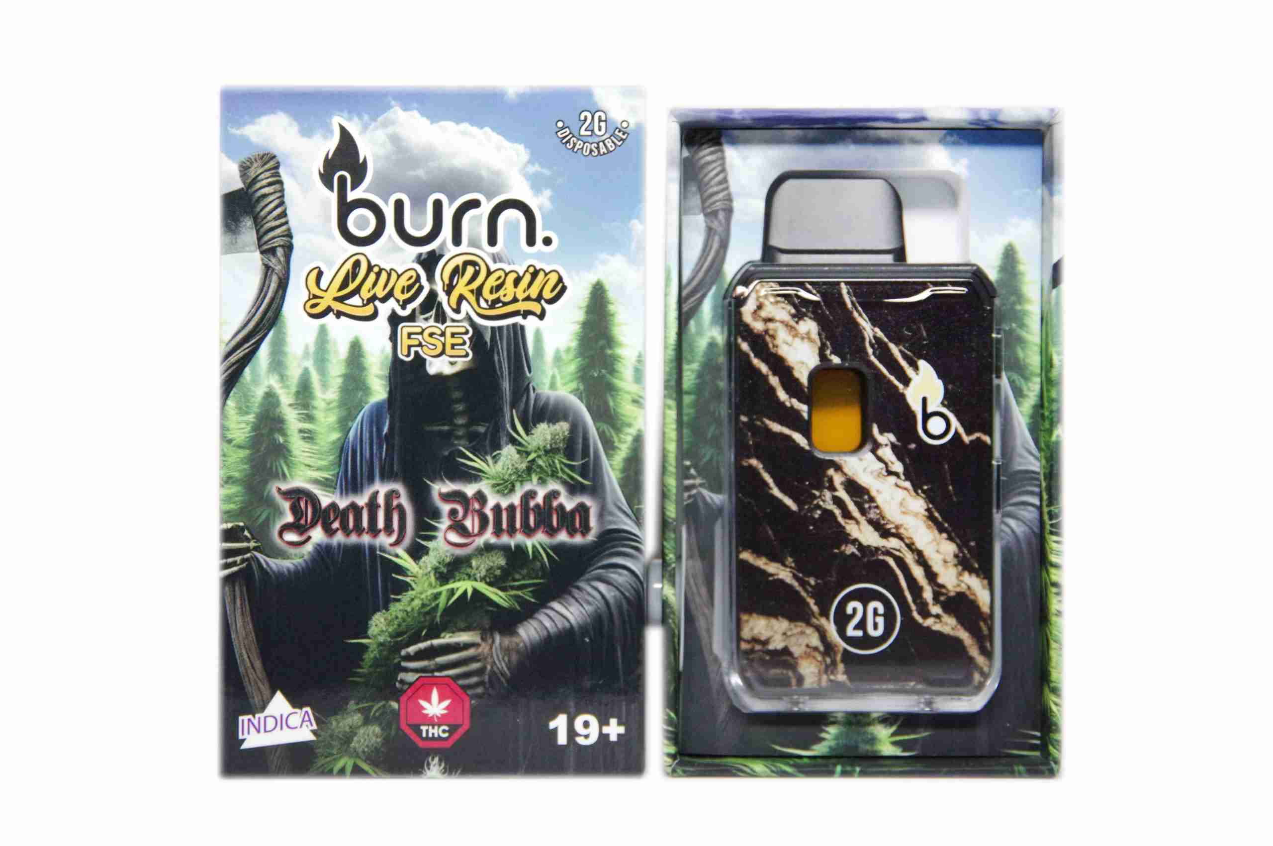 Burn Live Resin FSE Disposable Pen 2g - Death Bubba