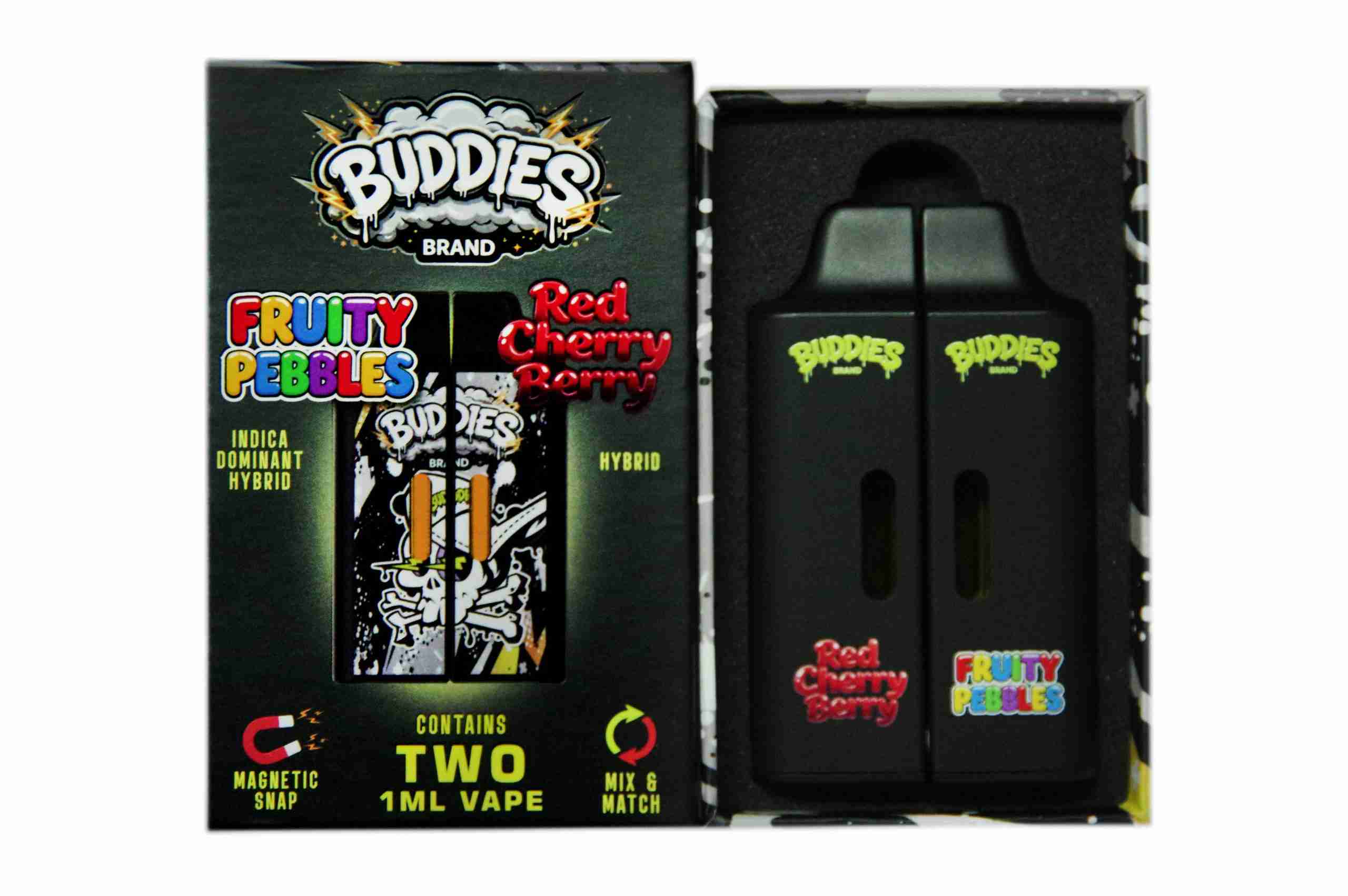 Buddies Brand (2 x 1 Gram) - Fruity Pebbles + Red Cherry Berry