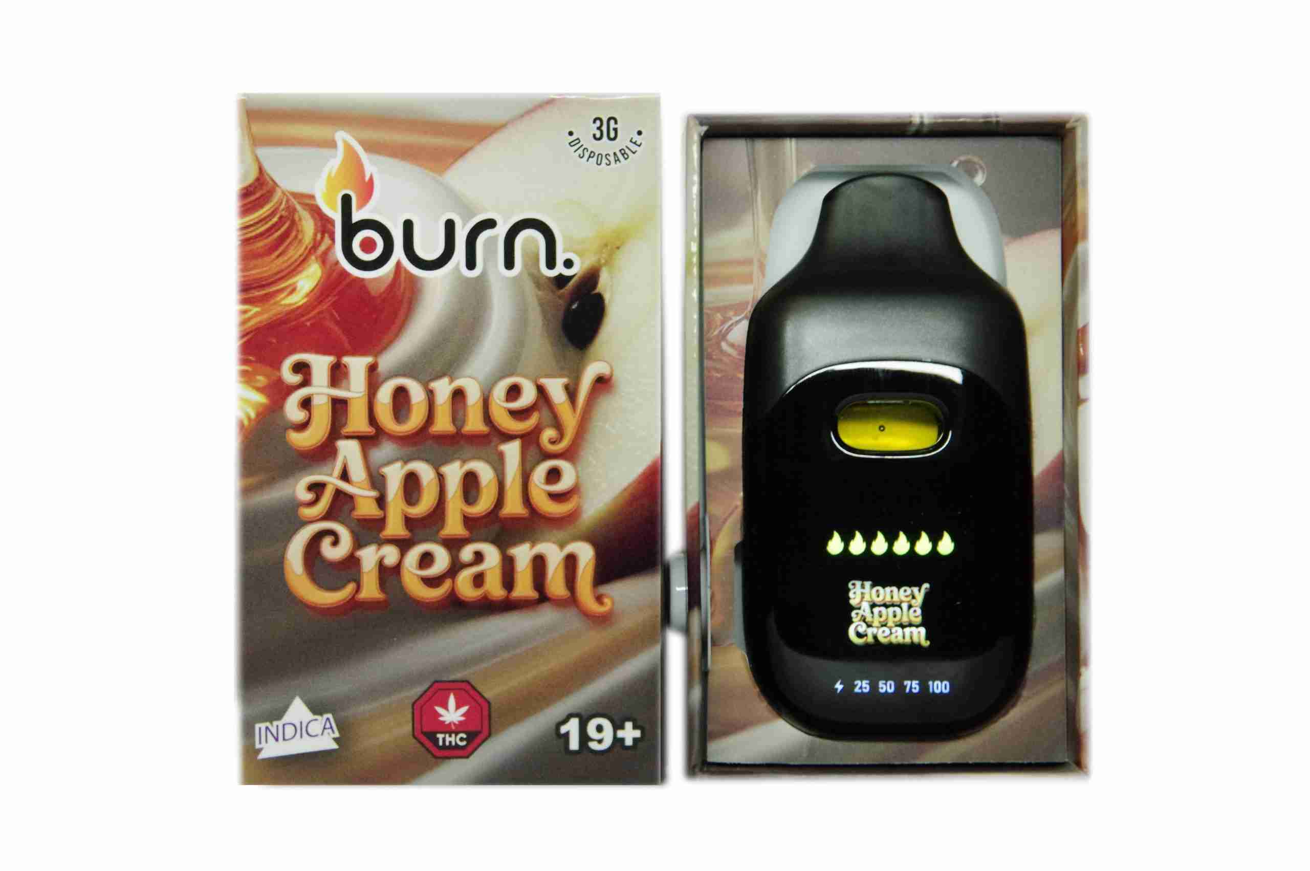 Burn Disposable Pen 3g - Honey Apple Cream