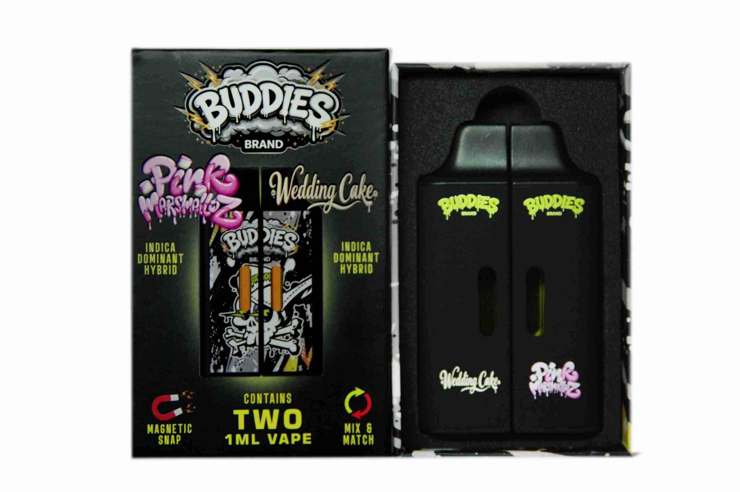 Buddies Brand (2 x 1 Gram) - Pink Marshmellowz + Wedding Cake