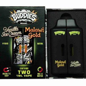 Buddies Brand (2 x 1 Gram) - Vanilla Ice Cream + Malawi Gold