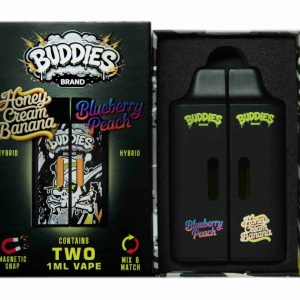 Buddies Brand (2 x 1 Gram) - Honey Cream Banana + Blueberry Peach