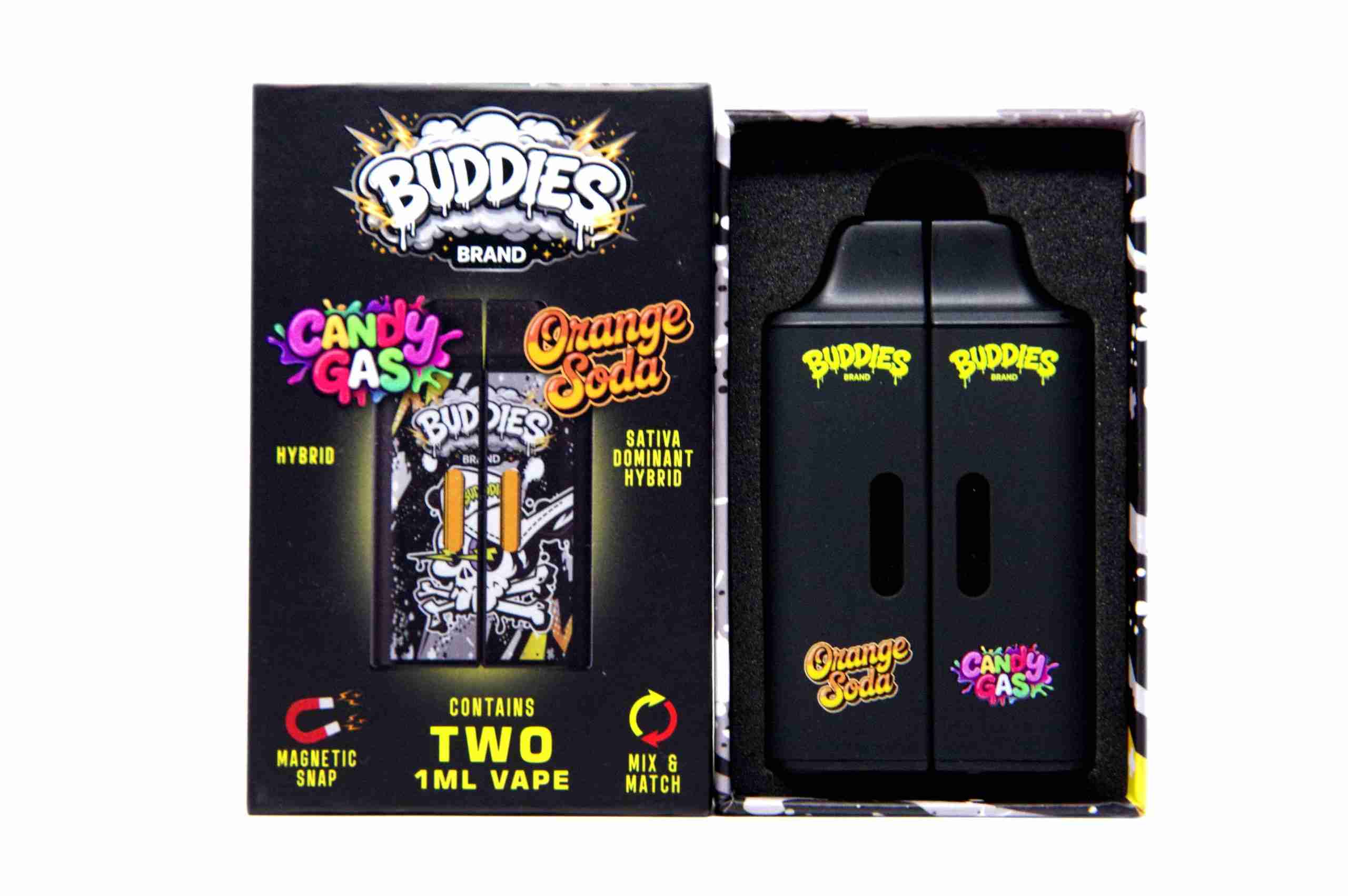 Buddies Brand (2 x 1 Gram) - Candy Gas + Orange Soda
