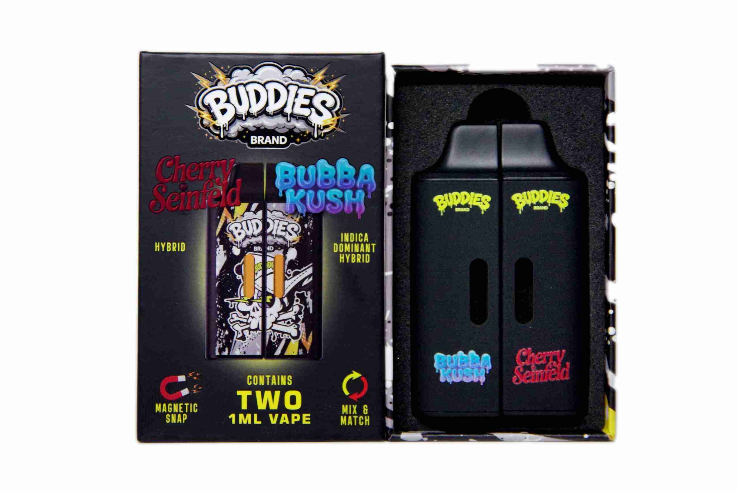 Buddies Brand (2 x 1 Gram) - Cherry Seinfeld + Bubba Kush