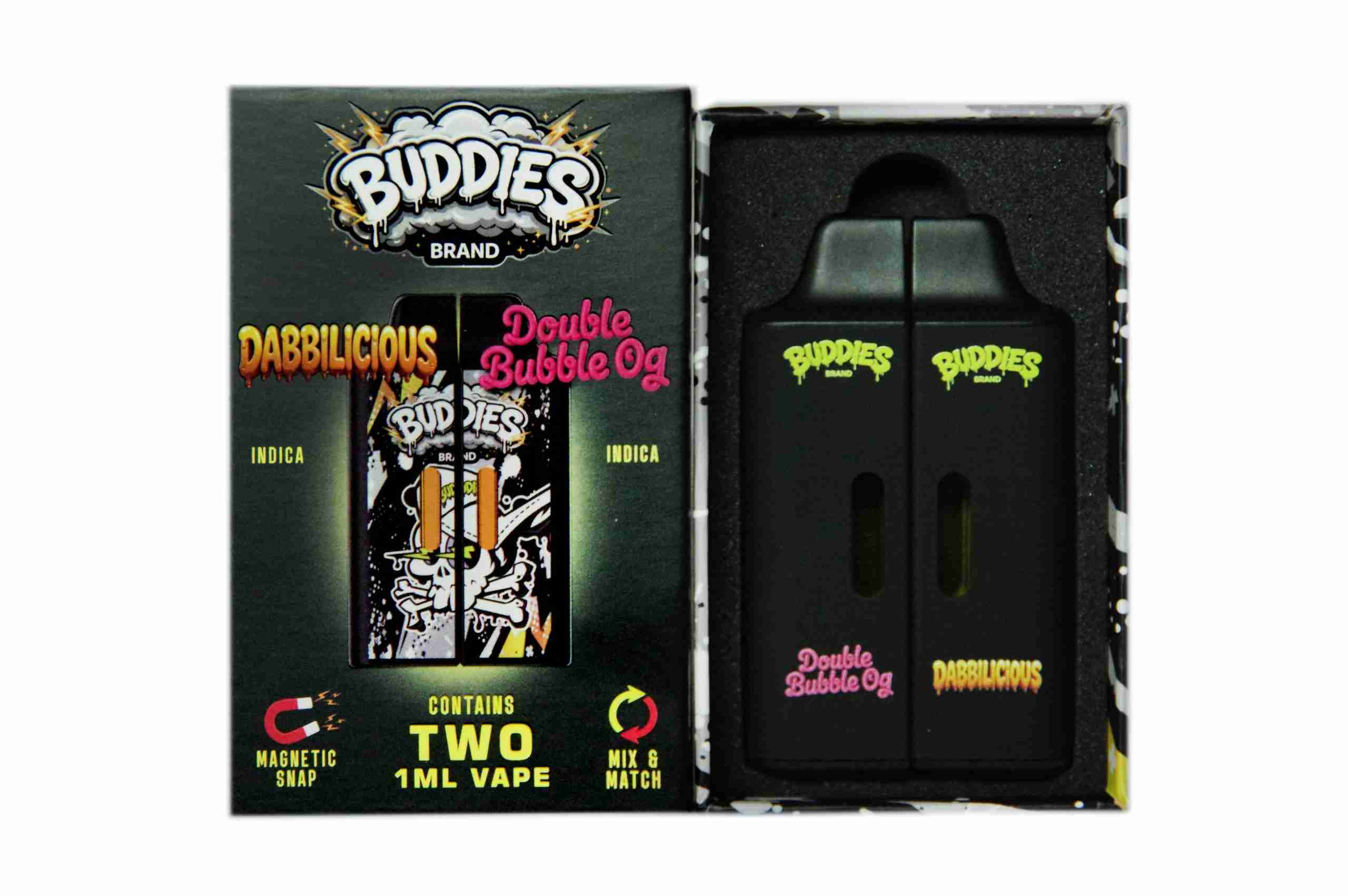 Buddies Brand (2 x 1 Gram) - Dabbalicious + Double Bubble OG