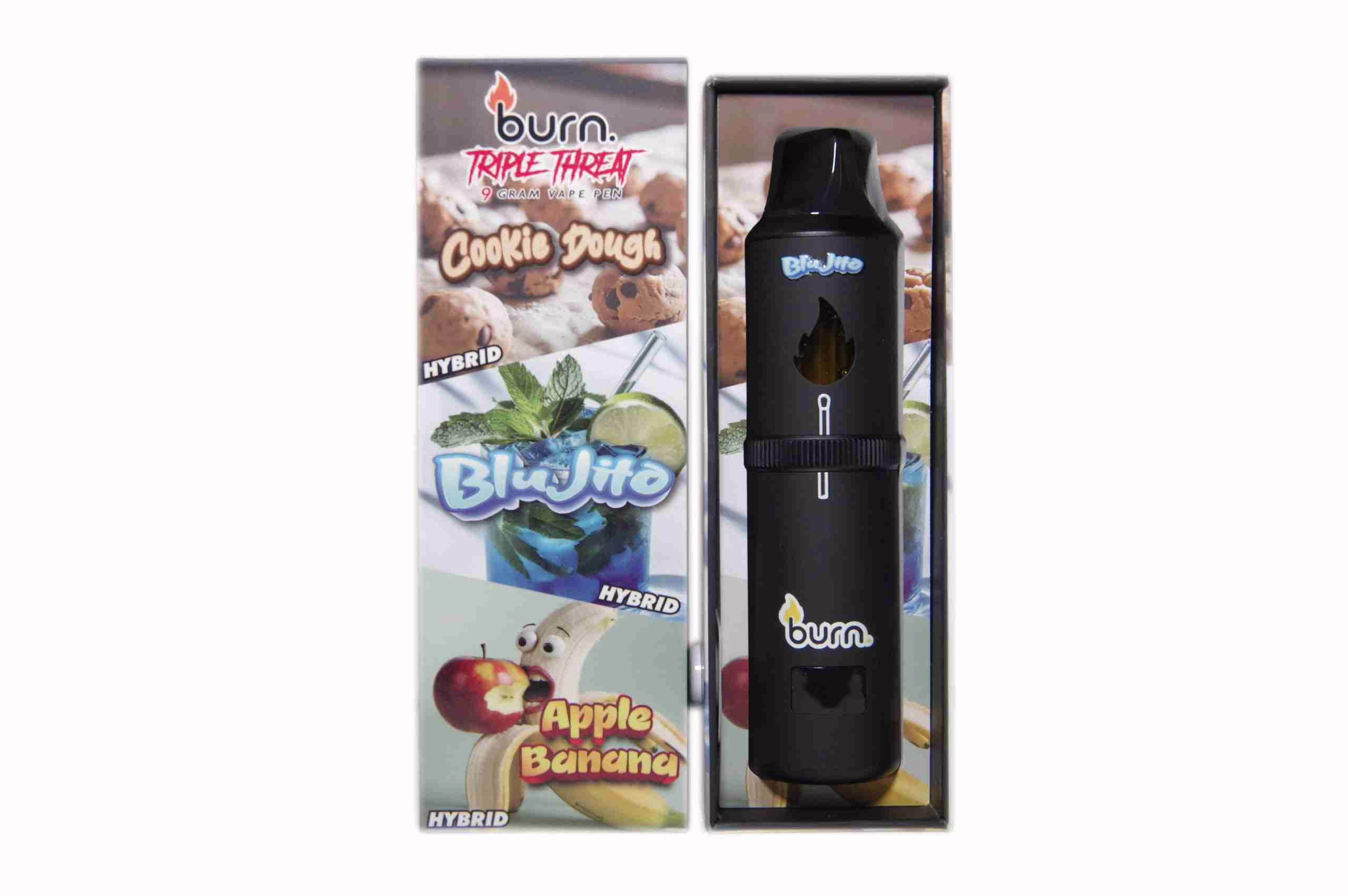 Burn Triple Threat Pen (9g) - Cookie Dough + Blujito + Apple Banana