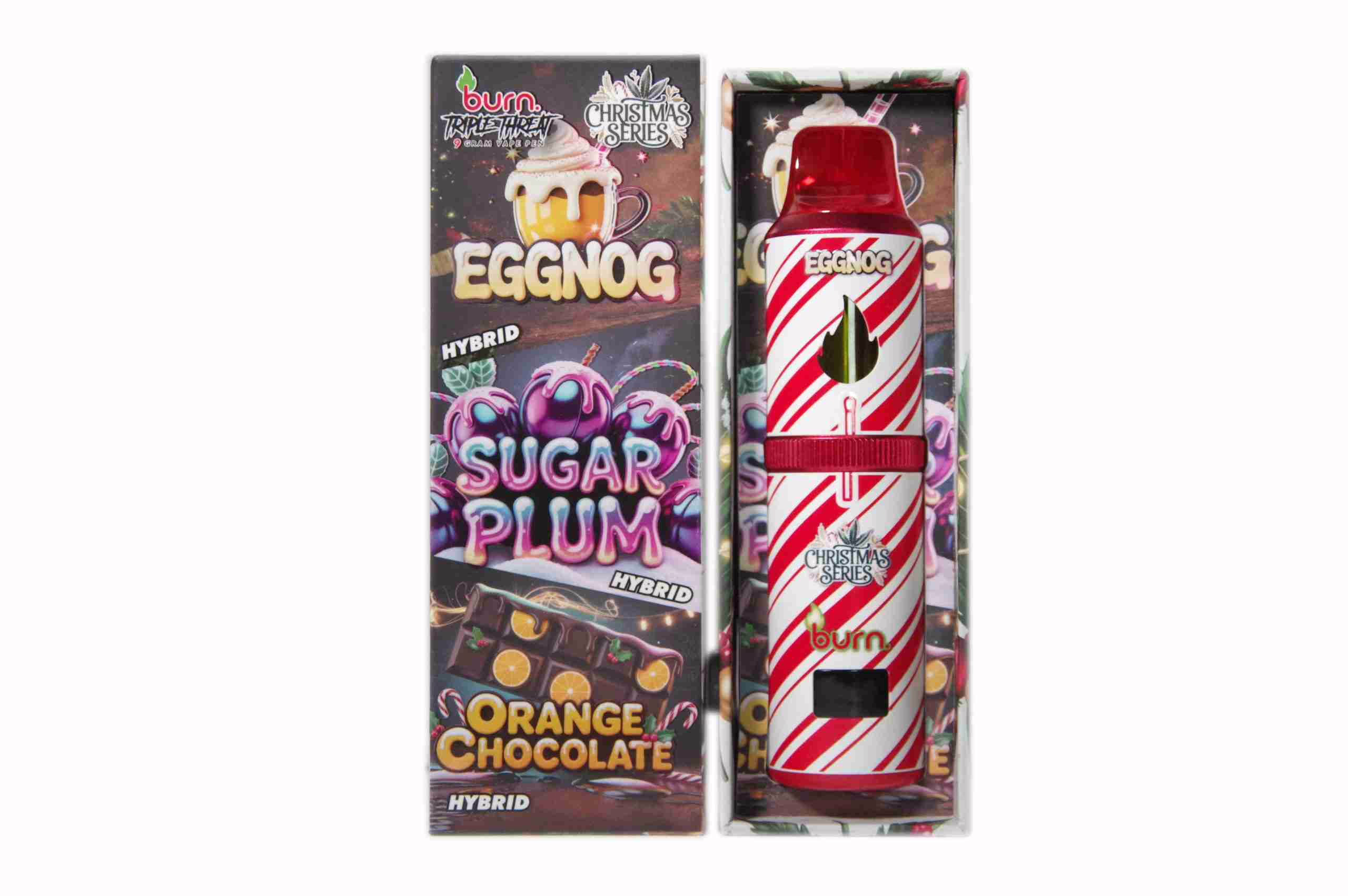 *Christmas Series* Burn Triple Threat Pen (9g) - Eggnog + Sugar Plum + Orange Chocolate