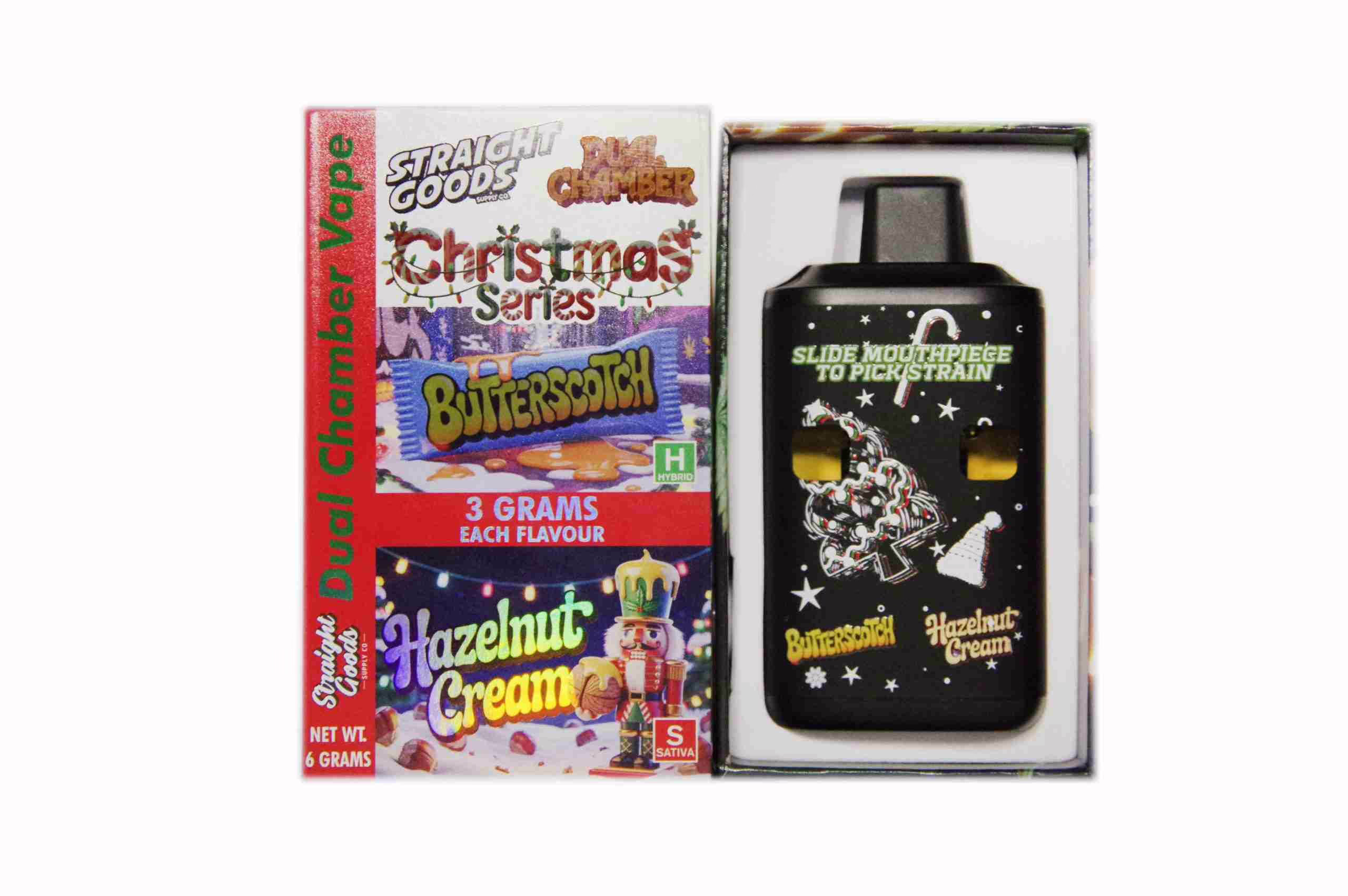*Christmas Series* Straight Goods Dual Chamber Pen (6g) - Butterscotch + Hazelnut Cream