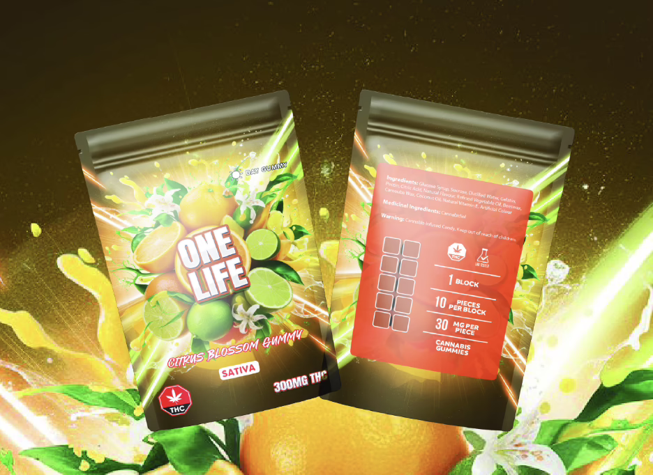 One Life - Citrus Blossom Gummy 300mg (Sativa)