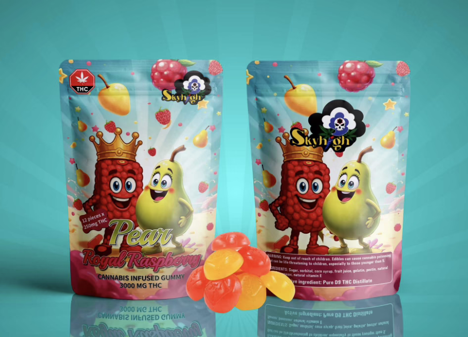 Sky High Edibles - Pear + Royal Raspberry 3000mg
