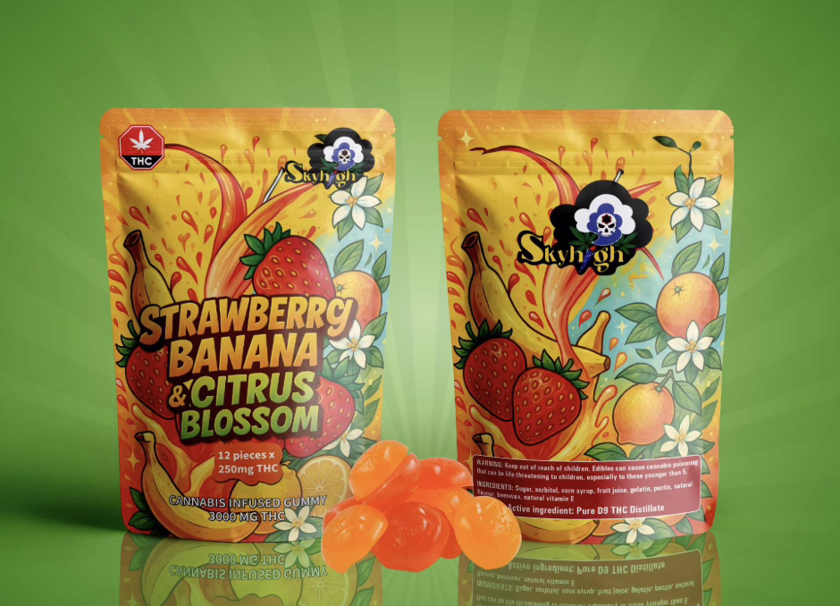 Sky High Edibles - Strawberry Banana + Citrus Blossom 3000mg