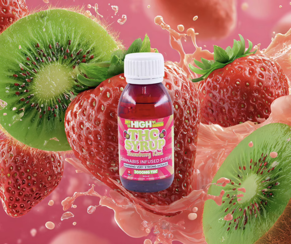 Sky High Edibles THC Syrup - Strawberry Kiwi 3000mg