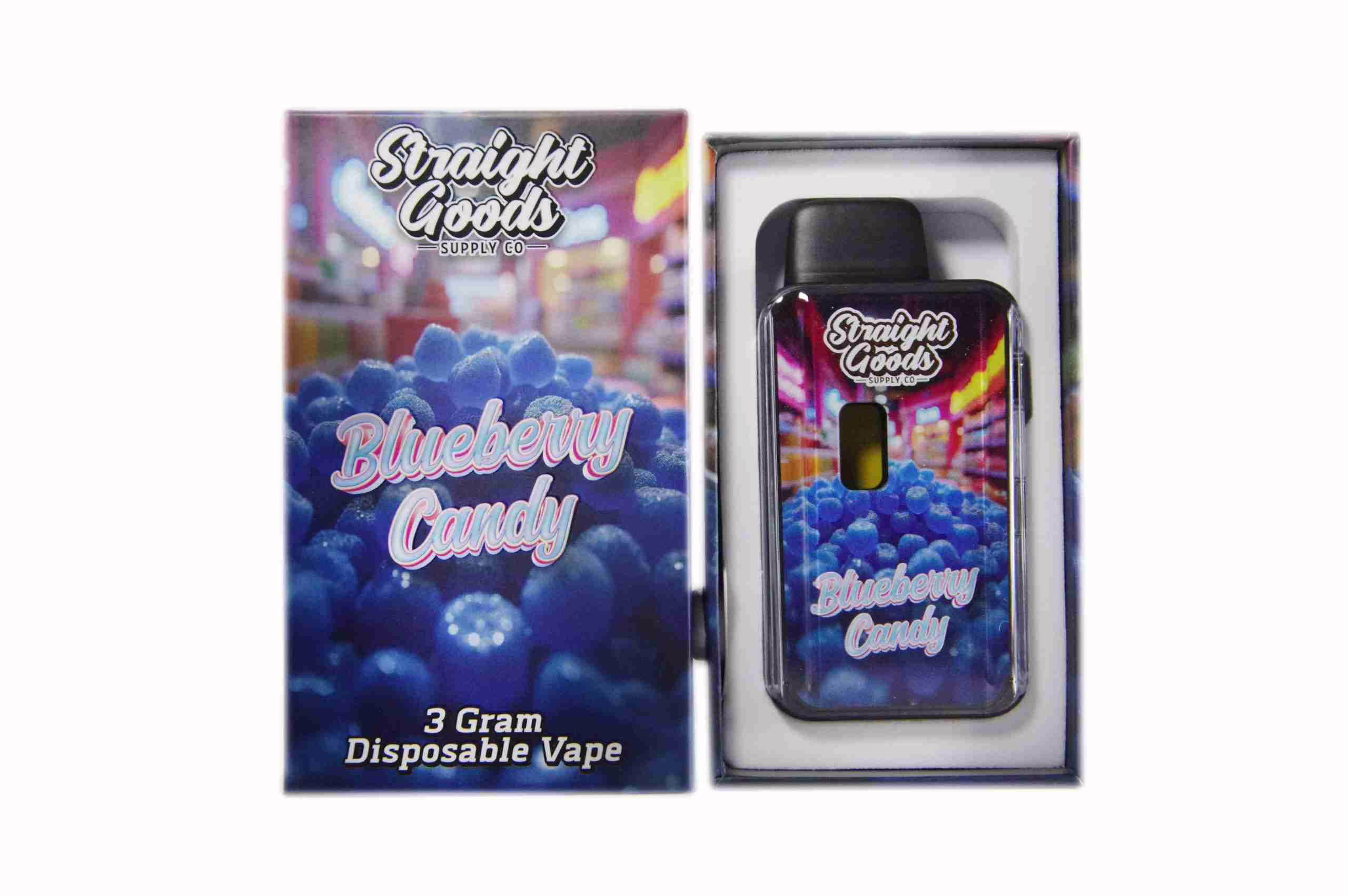 Straight Goods Disposable Pen 3g - Blueberry Candy (Indica)