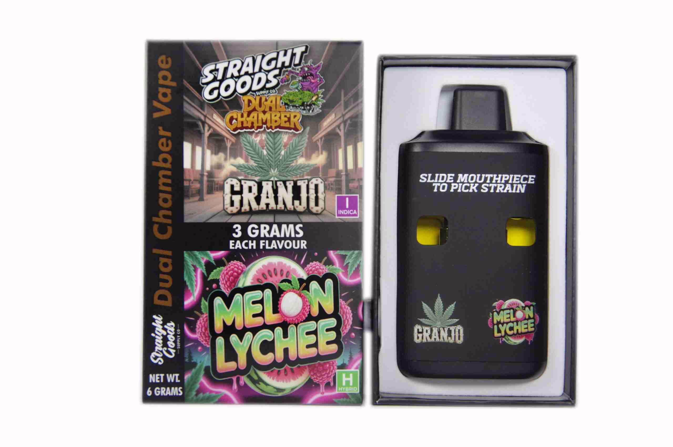 Straight Goods Dual Chamber Pen (6g) - Granjo + Melon Lychee