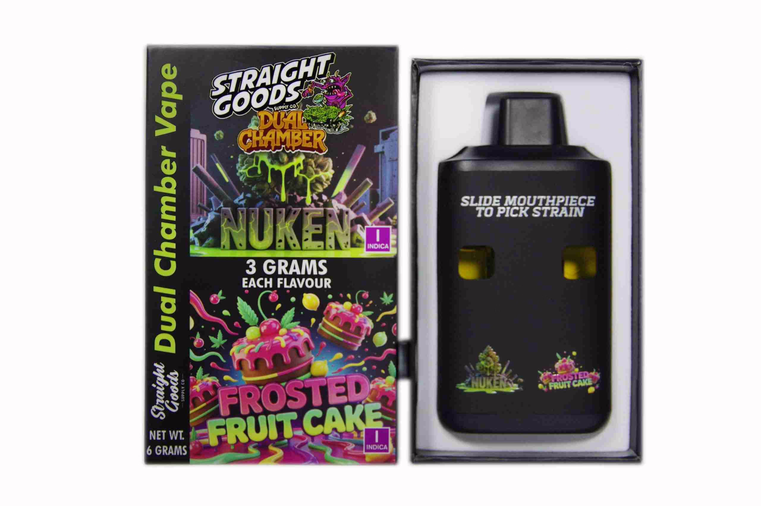 Straight Goods Dual Chamber Pen (6g) - Nuken + Frosted Fruit Cake